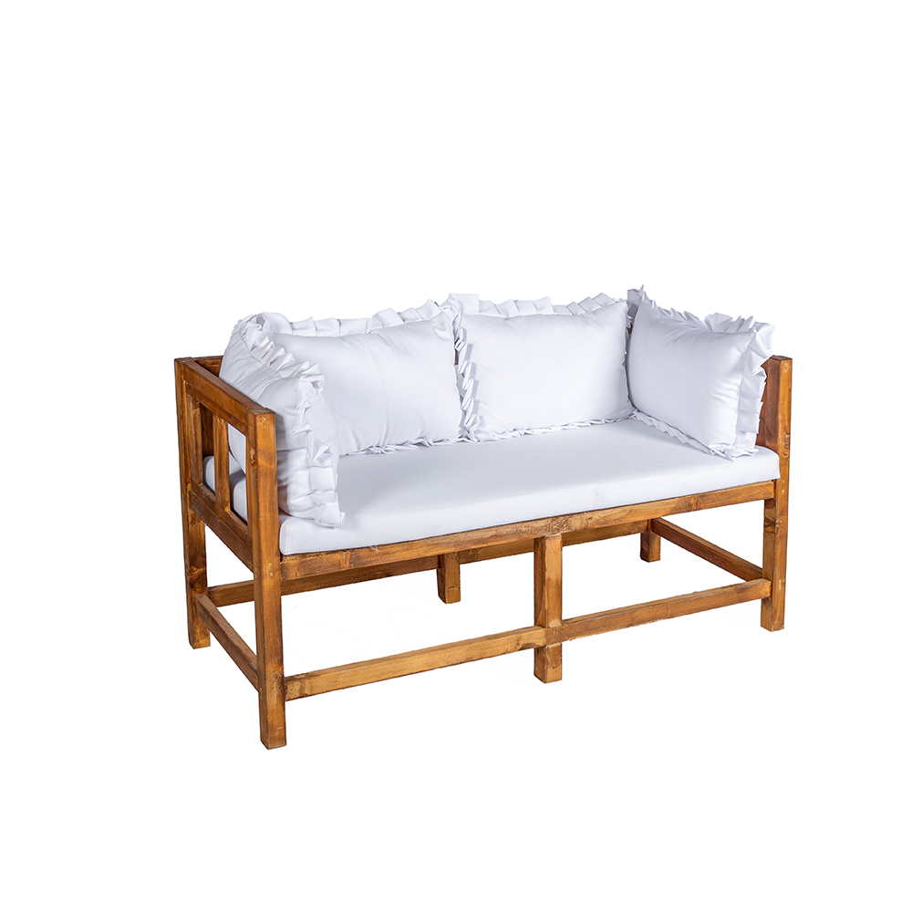 Merlot Two Seater Wooden Sofa